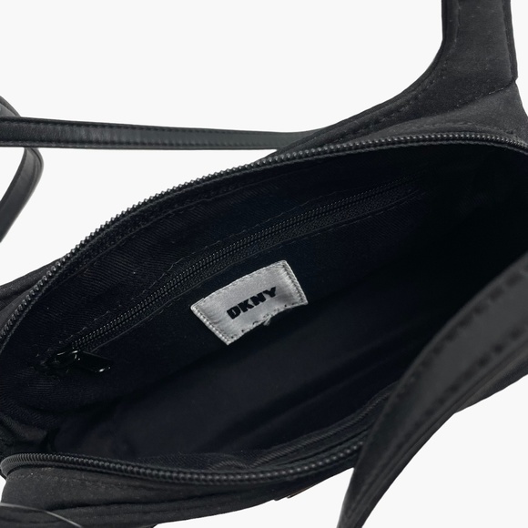 DKNY‎ Black Nylon Mini Crossbody Purse DEAD STOCK - Picture 4 of 10